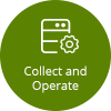 Icon that says Collect and Operate with Database Server image.